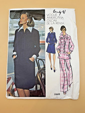 Vogue Americana 2889 Oscar de la Renta Sewing Pattern Size 16 Bust 38 Vintage picture