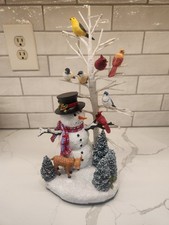 Bradford Exchange Winters Gathering Illuminated Musical Figurine See Description picture