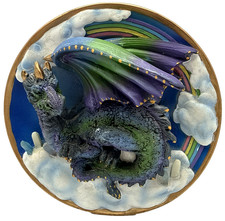 Vintage Cadona 1999 6” Collector Plate 3D Dragon Figurine Fantasy Display picture