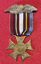 Fine C. 1900’s  Army & Navy Union Membership Badge Original Post Civil War picture