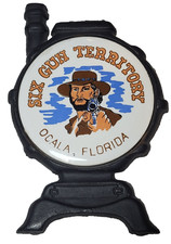 Six Gun Territory Vintage Souvenir Trivet Silver Springs Ocala Florida  picture