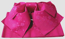 Pre-tied Yukata Obi – Pink Sakura Bow – Ready-to-Wear Japanese Obi Belt picture