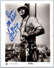 Lee Majors Autographed Photo Film Still Steel Actor RLD Northal 8x10 picture