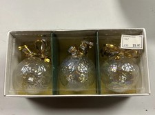 VINTAGE FANCY HANDBLOWN GLASS ORNAMENTS 1991 CHRISTMAS  picture