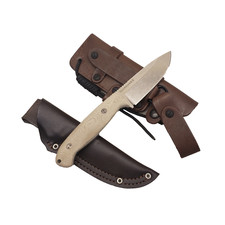 Bradford USA 3D Guardian 4.5 Knife CPM-3V Natural Micarta Handle Stonewash Blade picture
