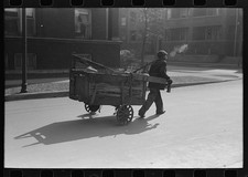 Photo:Chicago Illinois 1930s Man-Drawn Cart South Side Street Scene picture