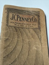 1928 Sulphur Springs Texas J.C. Penney Co.  Book Vtg Ledger Ad Pocket Booklet picture