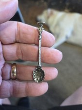 VINTAGE ITALIAN SALT CELLER SPOON SILVER-PLATED picture