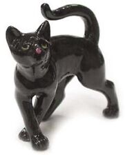 ➸ NORTHERN ROSE Miniature Figurine Black Cat picture