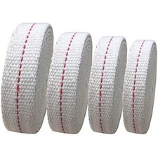4 Rolls Oil Lamp Wick 1/2, 3/4, 7/8 Inch Flat Cotton Wick 6.5 Ft/roll Red Stitch picture