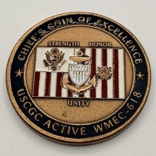USCGC ACTIVE WMEC-618 Chief’s Coin of Excellence US Coast Guard picture