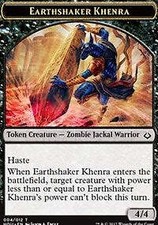 Earthshaker Khenra // Cat Double-sided Token [Hour of Devastation Tokens] Magic picture