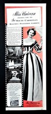 Miss Universe South Carolina ad Vtg 1954  travel advertisement Miriam Stevenson picture