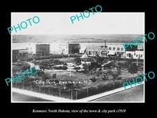 Kenmare North Dakota The Town & City Park c1910 Large Historic Old Photo picture