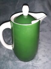 RS Schlegelmilch Tillowitz Silesia Contemporary Pitcher Vintage Green and White picture