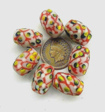 10 Rare Pink Pineapple Fancy Lamp African Trade Beads Lamp READ T256 picture