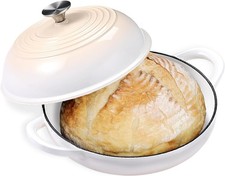 6 Quart Enameled Cast Iron Dutch Oven for Sourdough Bread Le Creuset with Du... picture