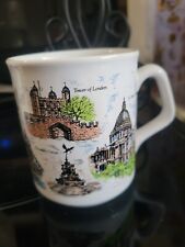 Vintage Souvenir of London Landmarks Ceramic Coffee/Tea Mug, Made In England picture