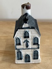 KLM Delft Blue House #7 Rynbende Holland Airline Souvenir Ceramic Rare EMPTY Vtg picture