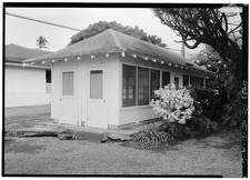 Photo:Kalaupapa Molokai Hawaii 1900s Visitor-Patient Meeting Hall HABS picture
