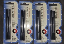 4x Sheaffer Skrip Fountain Pen Classic Ink Cartridge -Blue/Black (five per card) picture