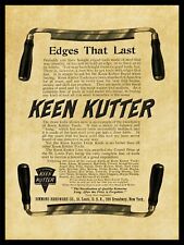 1905 Simmons Hardware NEW Metal Sign: Keen Kutter Draw Knife Pictured. STL. picture