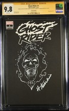Ghost Rider #1 Variant Signed Howard Mackie Signed/Sketch Mark Texeira CGC 9.8 picture