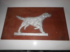 1965 High School Shop Project: Cast Aluminum English/Irish Setter Dog on Wood picture
