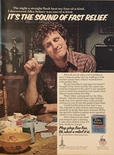 1979 Alka Seltzer PRINT AD Poker Night VTG 1970s Plop Fizz - Sound Fast Relief picture