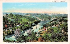 Richmond KY Kentucky Old Clays Ferry Iron Bridge Bruin Trce Vtg Postcard 13A picture