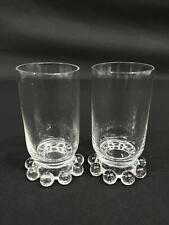 Lot Of 2 Vintage Imperial Glass Candlewick Clear Juice Glasses With 400-19 Stem picture
