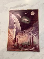 NASA MSFC SPACE SHUTTLE ART 1ST GEN PHOTO - ONE MAN'S LIFETIME w/MARSHALL STAR picture