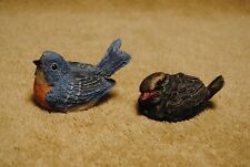 2 Decorative Bird Figurines Backyard Birds Suzan Bradford Price Products Taiwan picture