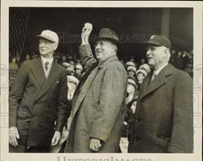 1939 Press Photo Connie Mack and officials attend baseball game in Philadelphia picture