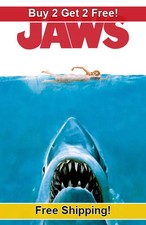 Jaws 1975-01 11x17 Movie TV Show Poster Buy 2 Get 2 Free picture