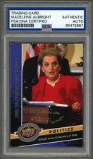 Madeleine Albright SIGNED 2009 UD 20th Anniversary 1st Woman Auto PSA DNA Card picture