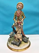 Capodimonte N Porcelain Figure With Objects & Cat signed THEA ROBERTO BRAMBILLA picture