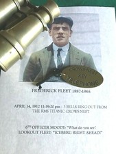 THE INFAMOUS MISSING TITANIC, CROWS NEST TELEPHONE KEY, SOLID, MUSEUM QUALITY picture