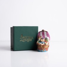Artoria Limoges Three Men in a Tub Porcelain Trinket Box Rub Dub Dub New w box picture