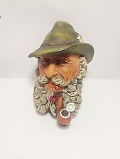 VINTAGE BOSSONS CHALKWARE TYROLEAN, Man with Pipe,  1972 picture