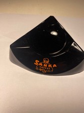 Vintage Sanka Coffee Black Ceramic Ashtray picture