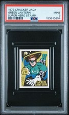 1979 CRACKER JACK GREEN LANTERN SUPER HERO STAMP  PSA 9 picture