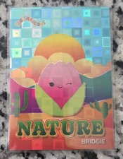 2025 Bridgie Panini Original Squishmallows Nature Checkered Refractor 1/75 #3 SP picture