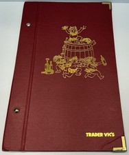Authentic Trader Vic’s Wine And Spirits Menu Used In Restaurant From 2000s picture