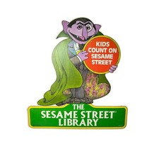 VINTAGE 1978 Sesame Street Library THE COUNT Von Count Muppets Promo Sign RARE picture