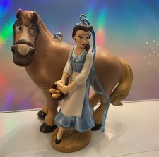 Disney  Belle and Philippe from Beauty and the Beast Christmas Ornament Set picture