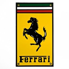 Vintage Ferrari Horse Porcelain Automotive Advertising 12x7 Metal Sign II -E picture