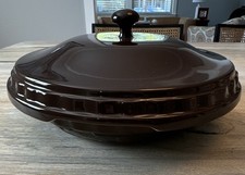Still in the Box 📦 Longaberger Pie Plate w/ Lid in Chocolate 🍫  picture