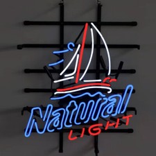 Sailboat Vintage Neon Sign Light Glass Bar Pub Party Wall Deocr Artwork 24