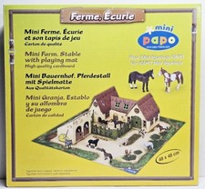 PAPO Mini Farm & Stable with Playing Mat Easy to Assemble Playset Kit NEW in Box picture